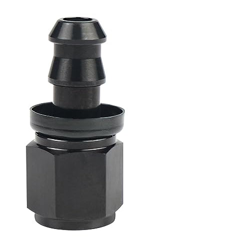 6AN Push lock fitting-Black