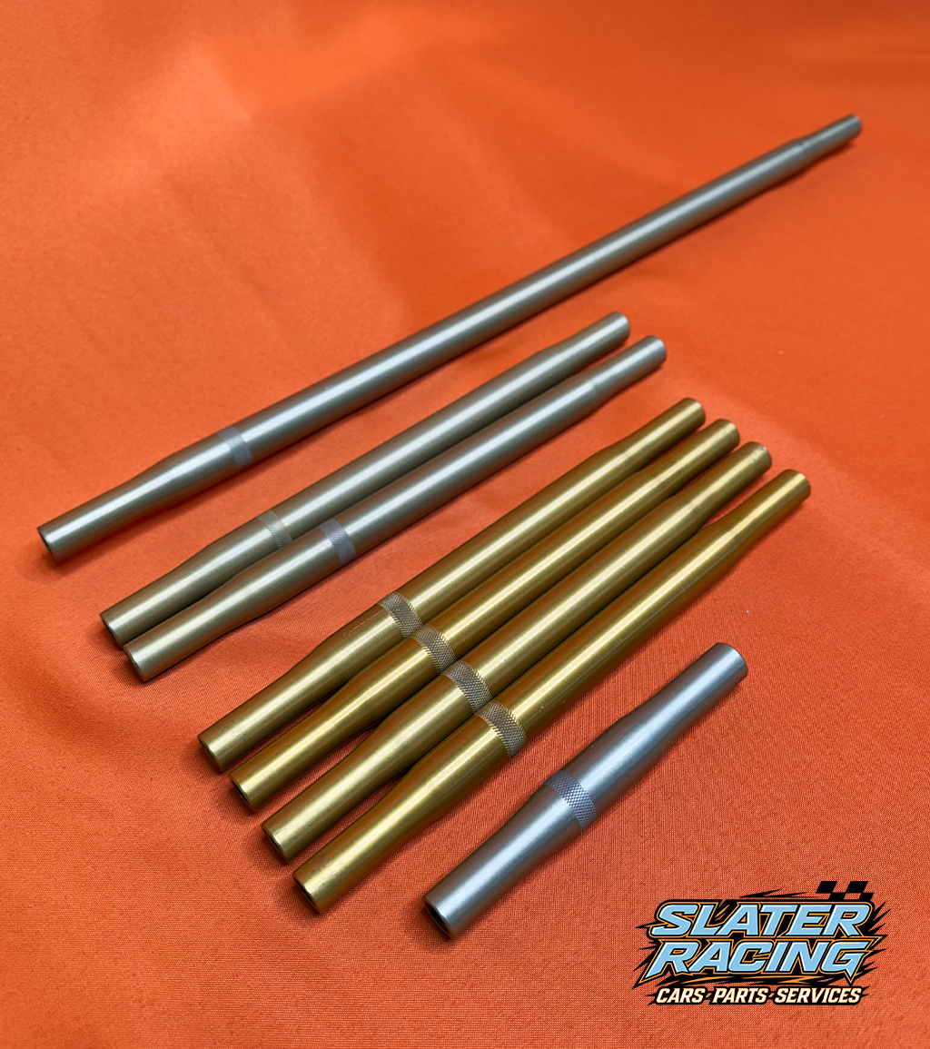 Radius Rod Package, Gold Anodized | Legend Car – Slater Racing